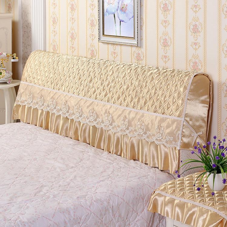 Universal European Style Quilted Leather Fabric Headboard Cover - Softly Upholstered