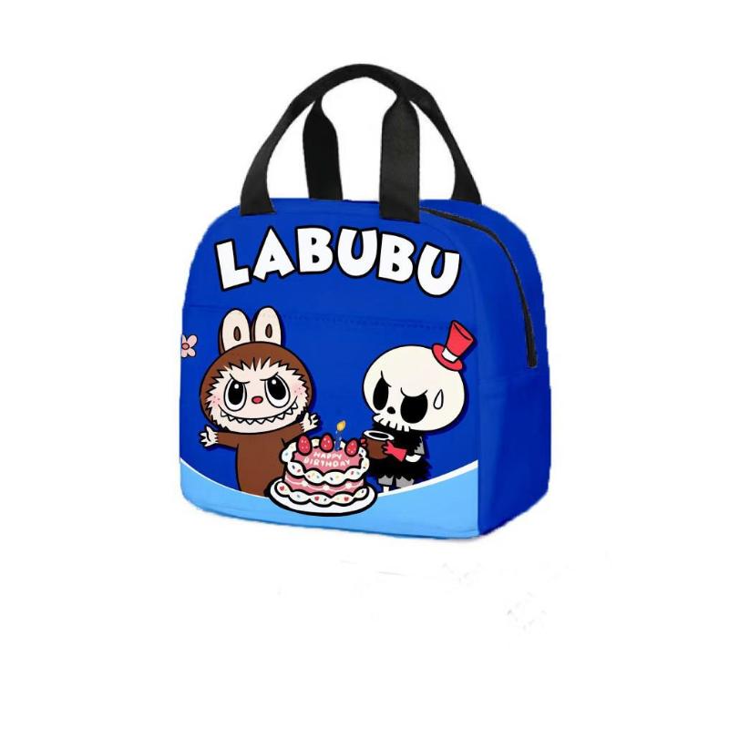 Labubu Cartoon Lunch Tote: Insulated Aluminum Foil Bento Bag for Students  5374