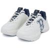 MLB Big Ball Chunky Anti-Slip Wear-Resistant Low-Top Chunky Sneakers Unisex White Sneakers 3ASHBDM4N-43NYS