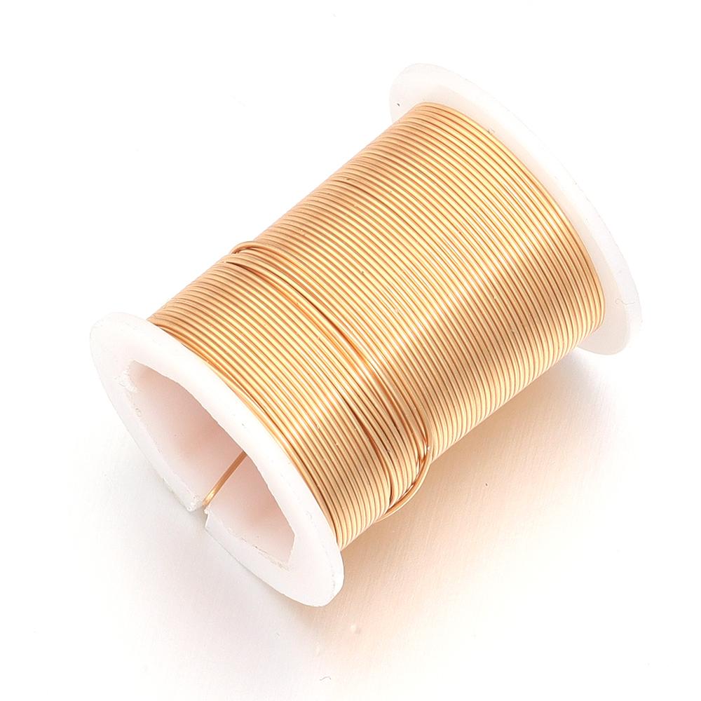1Roll Gold Color Copper Wire 0.3/0.4/0.5/0.6/0.8/1mm Thread Beading Line Cords String For Jewelry Making DIY Bracelet Necklace