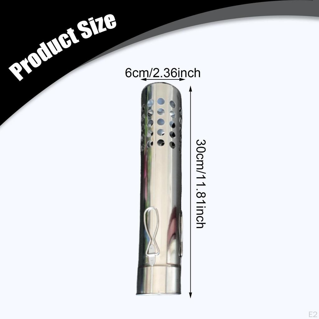 Tent Wood Stoves Tube,Spark Arrest Straight Exhaust Tube Chimney Flue Extension for Furnace Winter