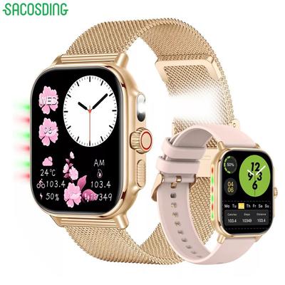 2024 Fashion New 1.95-inch Outdoor Men Smart Watch IP67 Waterproof 350mAh Battery LED Strong Flashlight Bluetooth Call Smartwatch + Box