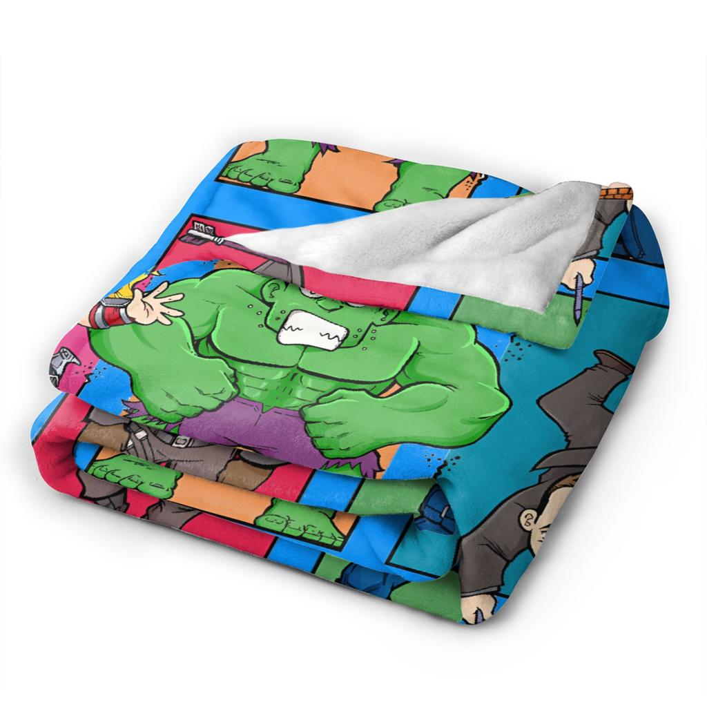 Avengerss Assembles Plush Blanket Children  Flannel Throw Blanket For Home Decor Soft Custom DIY Quality Bedspread Birthday Gift