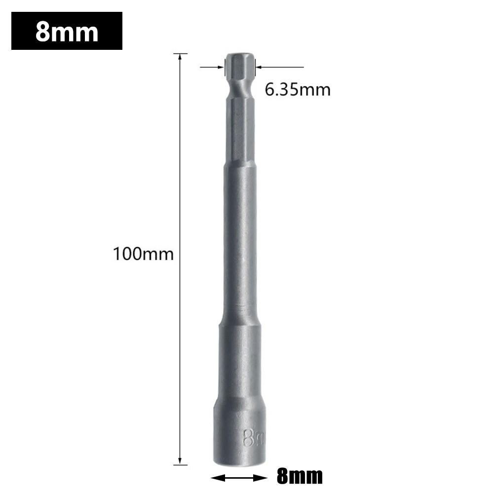 Hexagon Socket Wrench Magnetic 100mm 1pc Chrome Vanadium Steel