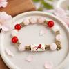 Bracciale Uccelli Benedizione con Scatola Regalo Premium, Bracciale con Perline Rosa Multicolore Design Elastico, Braccialetti Benedizione Ape Colibrì per Donne