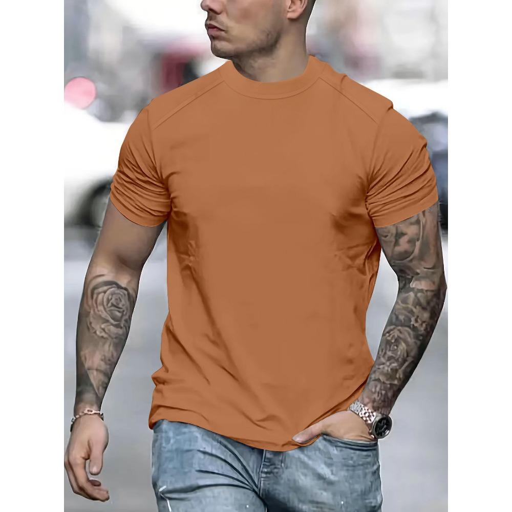 Men's T-shirt Round Neck Casual Top