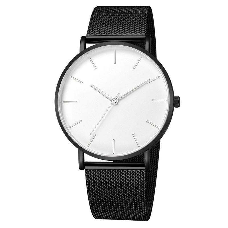 European and American Simple Fashion Men's Quartz Watch with Network Strap