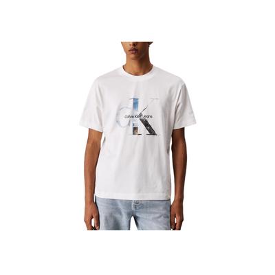 Jeans Logo Print Casual Comfortable Knitted Round Neck Short Sleeve T-Shirt Men T-Shirts J30J327483-YAF