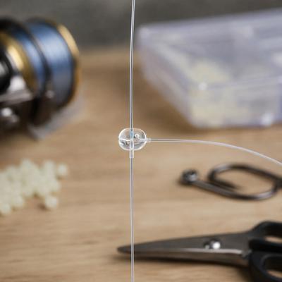 100 Stück/Set 5MMx8MM 4.7MMx6MM Karpfenfischen Perlen, Klare Kunststoff Schnur Trennperlen, Leuchtende im Dunkeln Rig Haken Bindeleine Kreuzung Perlen