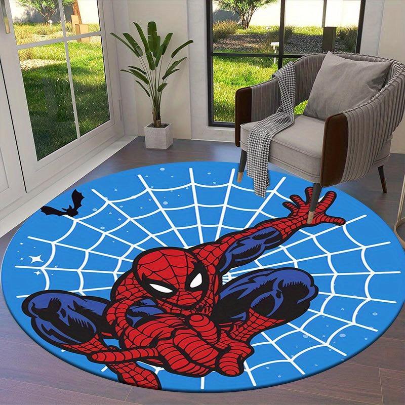 

1pc Spider-man Pattern Round Area Rug , Bedroom Living Room Floor Mat , Playroom Bedroom Living Room Indoor Decor Rug , Aesthetic Room Chris 80cm/31.5in