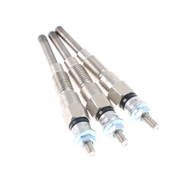3PCS Engine Heater Glow Plugs 8Mm for Kubota Tractor B21 B1700D B1700E Part Number 16851-65512 16851-65510