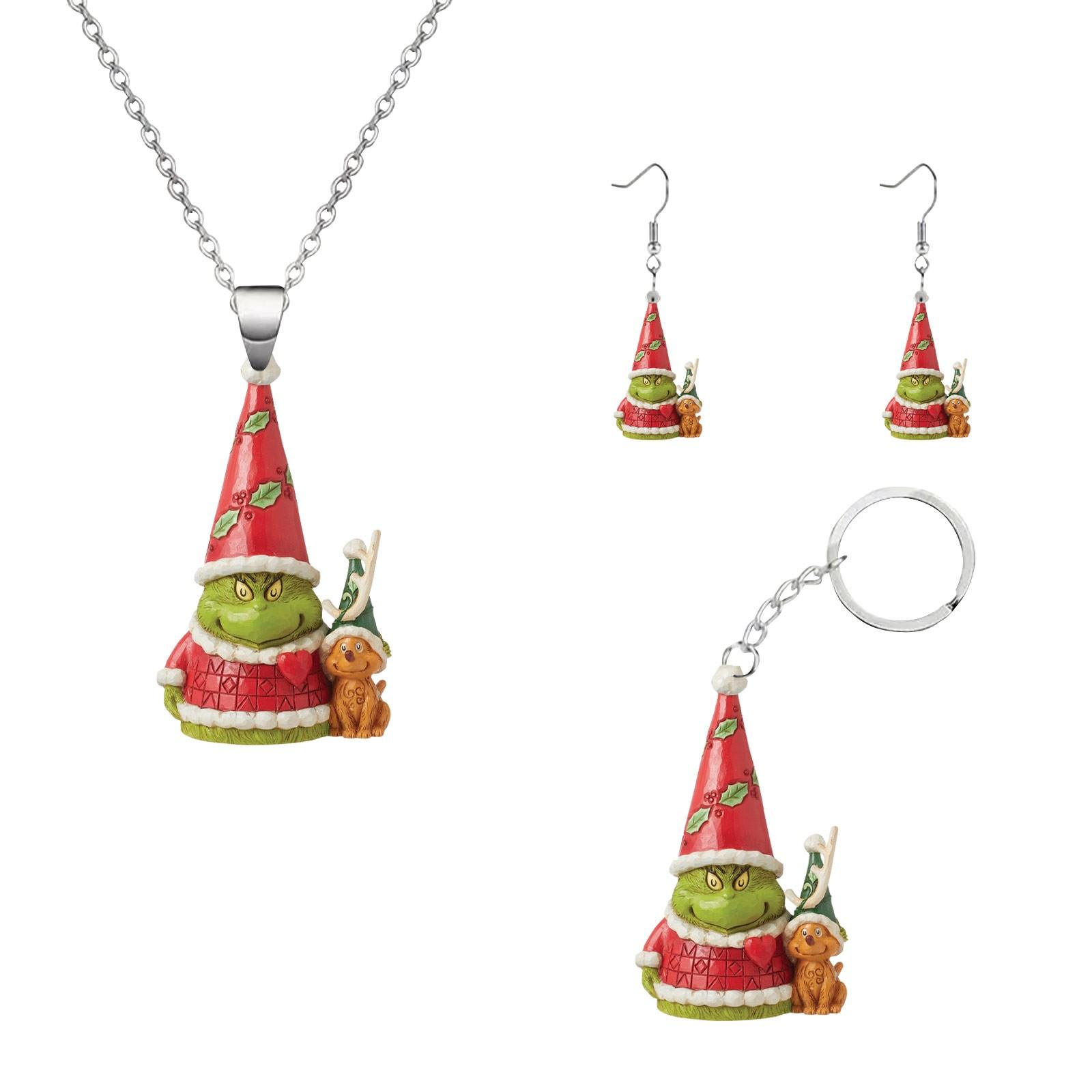 

Christmas Ornament- Keychain Earrings Necklace