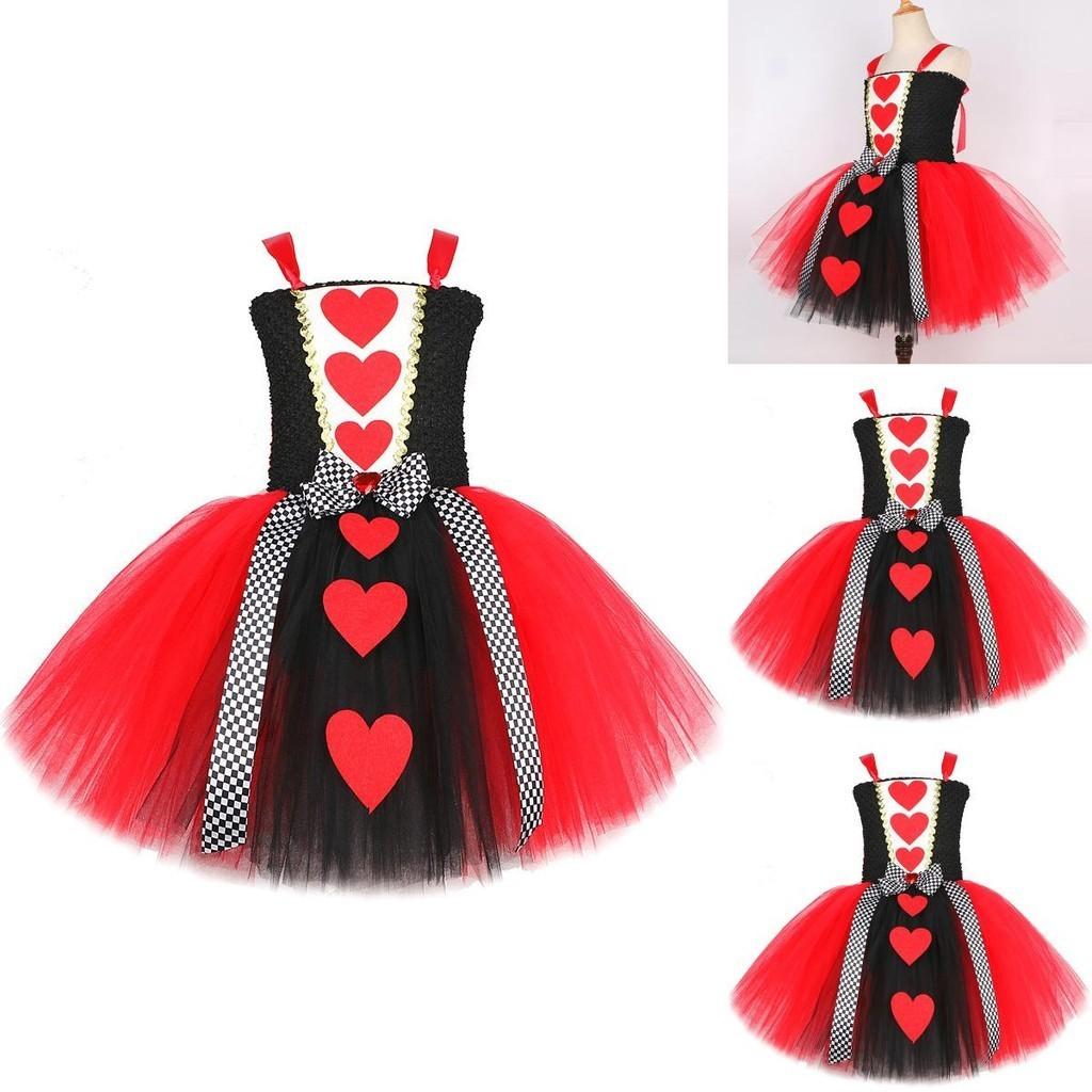 Lolitafairy Princess Dress For Girls Alice In Wonderland Queen Of Hearts Roleplay Costume