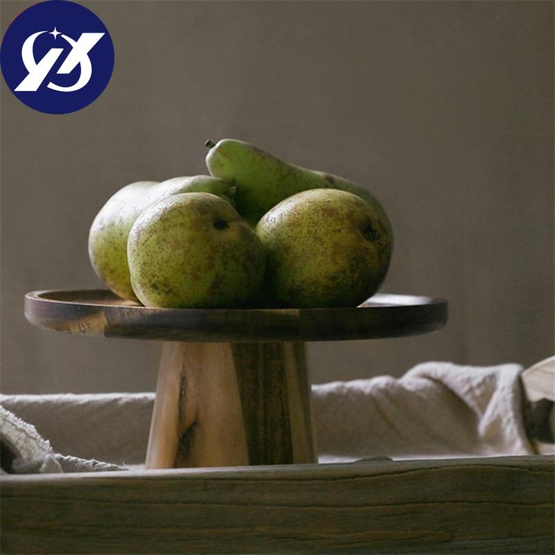 Japanese Wood Food Tray for Cake Fruit Dessert Stand Creative Wedding Party