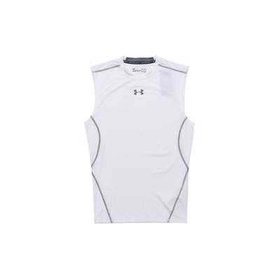 Sleeveless Fitted Workout Shirt Men Tops White 1257469-100