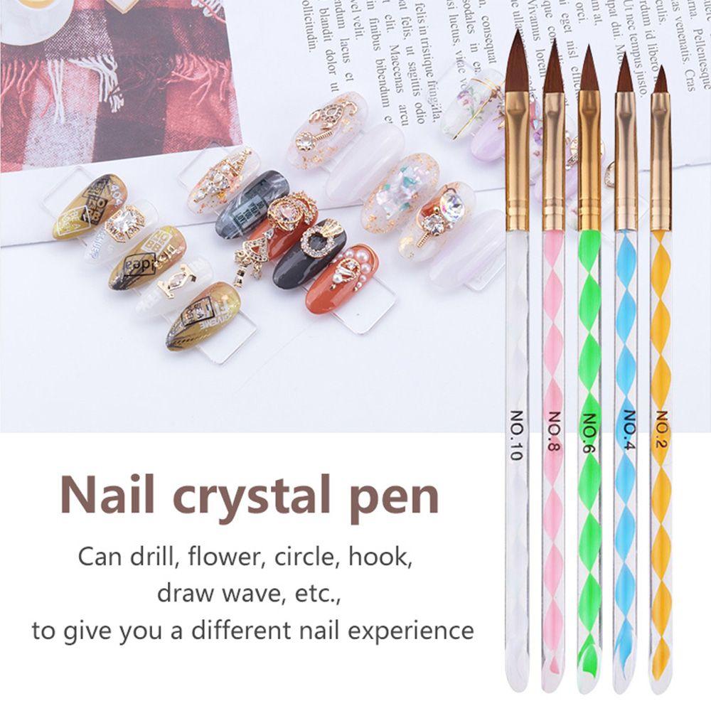 

DIY Carving Acrylic UV Gel Manicure Tools Painting Pen Drawing Liner Nail Art Brushes