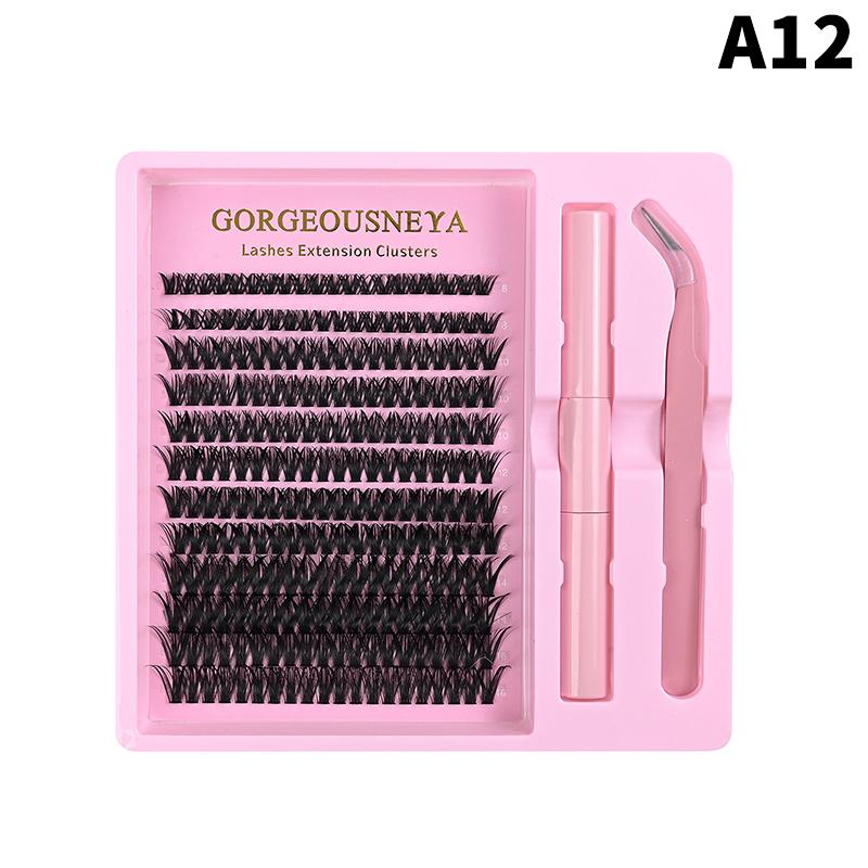 Lightweight Cluster Lash Kit 30D 40D 50D 60D Natural Eyelash Extensions Segmented Volumizing Lashes for Daily Wear Home Use