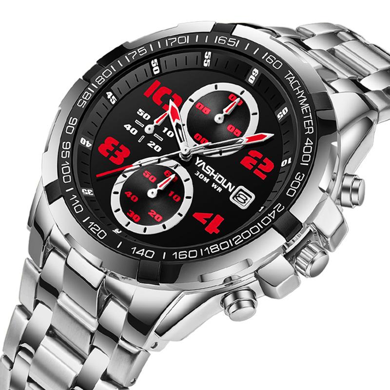 A best-selling multi-functional sports waterproof luminous men's casual quartz watch