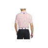 Nike Dri-FIT ADV Logo Print Breathable Jacquard Short Sleeve Polo Men Tops Oxford-Pink DZ5381-601