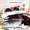 Attic Black Warrior Pattern 3D Printed Duvet Cover Japanese Style Bedding Set Pillowcases Polyester Soft Comfortable Quilt Cover