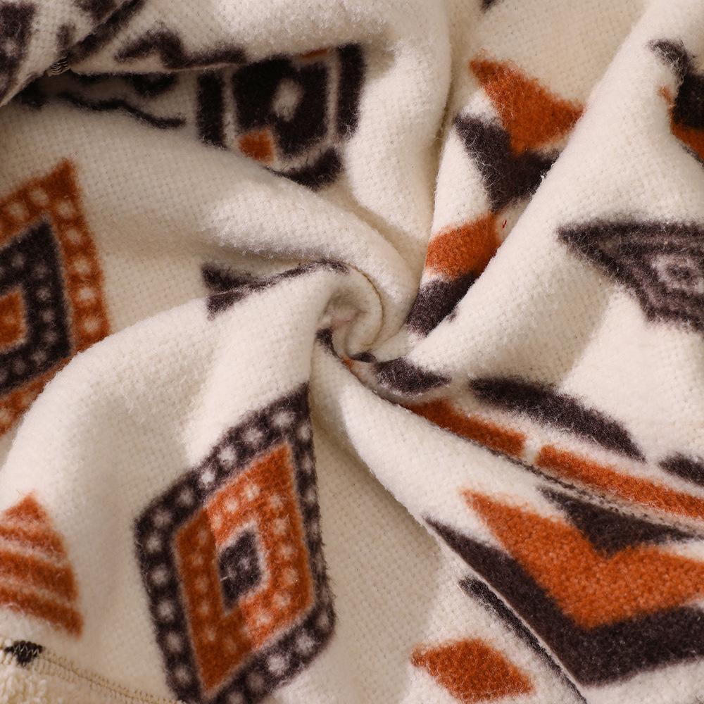 Children's Clothing New Boys' Autumn Winter Plush Printed Hooded Zipper Jacket