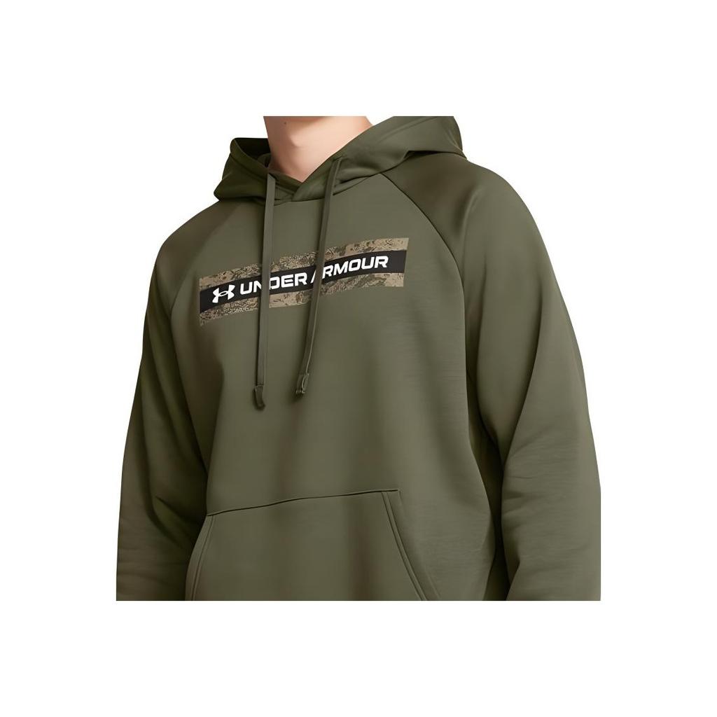 Under Armour Rival Fleece Hoodie Men Hoodies Green 1386595-390