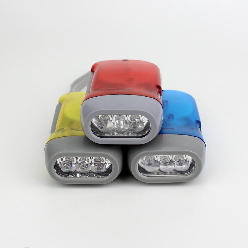 1Pc Household Hand-Held Self Generating Flashlight Rechargeable Outdoor Night Camping Rainproof Portable Led Lighting Flashlight