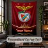 Wandbehang Benfica FC Druck Benutzerdefinierter Name Text Wandbehang Heimdekoration