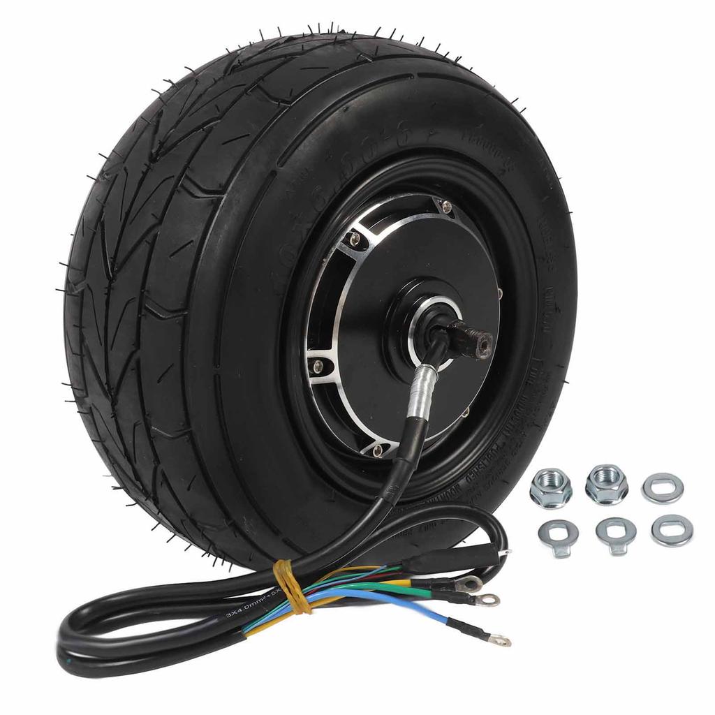 10 Inch 36v‑60V 800‑2000W Wheel Hub Motor High Power Brushless DC Disc Brake Vacuum Tire Hub Motor for Electric