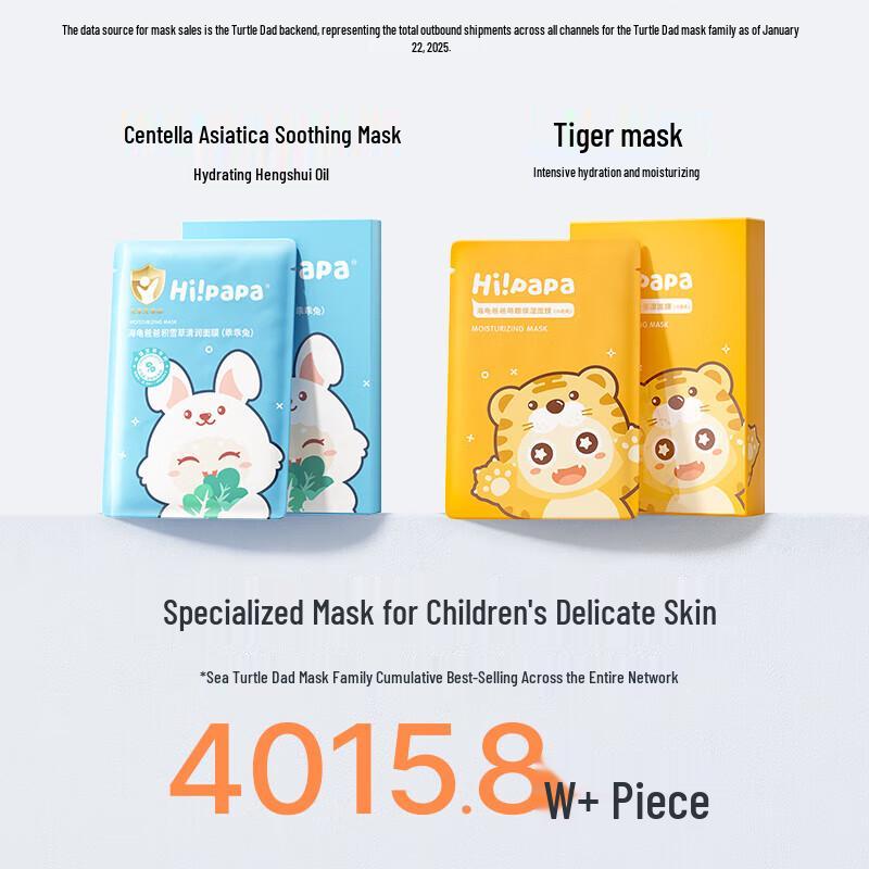 Hi!papa Little Rabbit Centella Asiatica Kids Face Mask