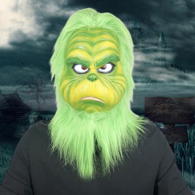 Žalia Latekso Pilno Veido Kaukės Dangalas, Realistiškas Helovino Cosplay ir Kalėdinė Dekoracija Suaugusiems ir Paaugliams