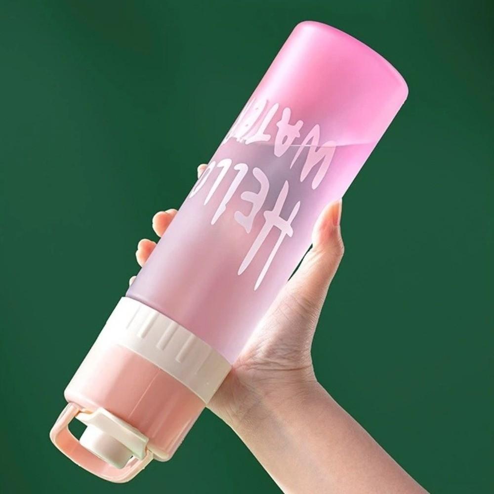 650ml Water Mist Spray Gradient Water Bottle Cools Down Spray Bottle Sports Water Cup Outdoor
