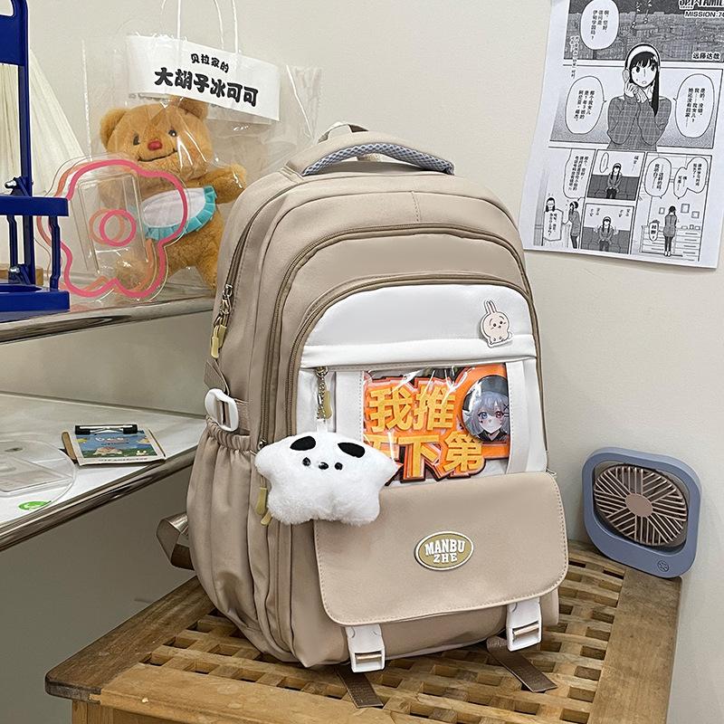 Schoolbag New Japanese Ins High Value Fresh and Sweet Pain Bag Female Junior High School Students Lightweight Large Capacity Backpack