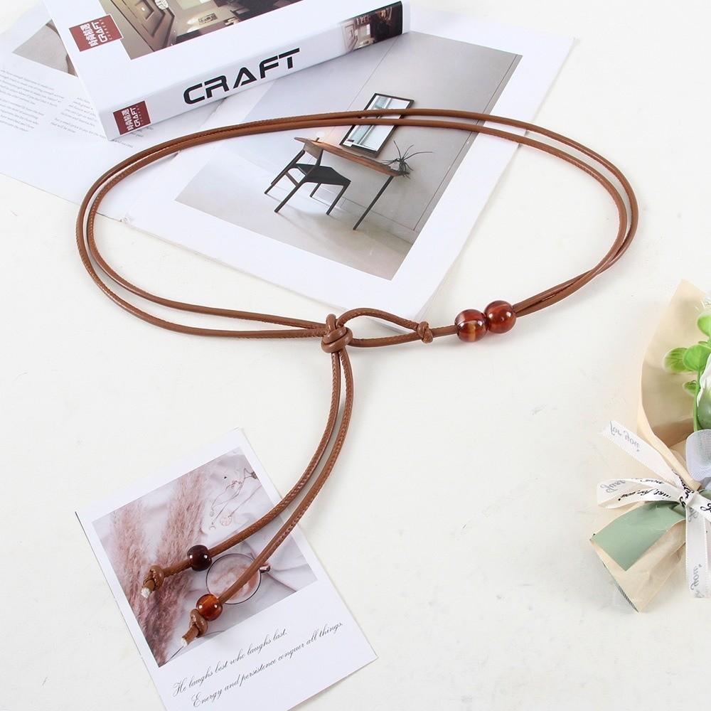 Luxury Design Adjustable Slim Belt for Women Decorative Dress Sweater Coat Matching