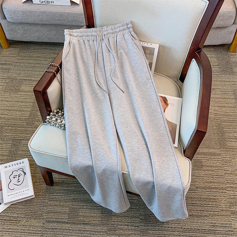 Plus Size Women's Stylish Slimming Hoodie and Long Pants Casual Set (Sizes 200-300 Jin)