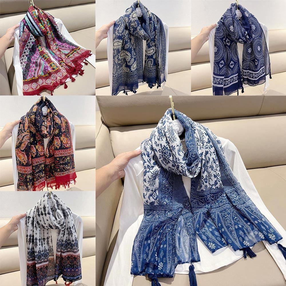 Cashew Print Long Soft Shawls National Style Travel Scarves Fashion Bohemian Shawl  Winter Warm