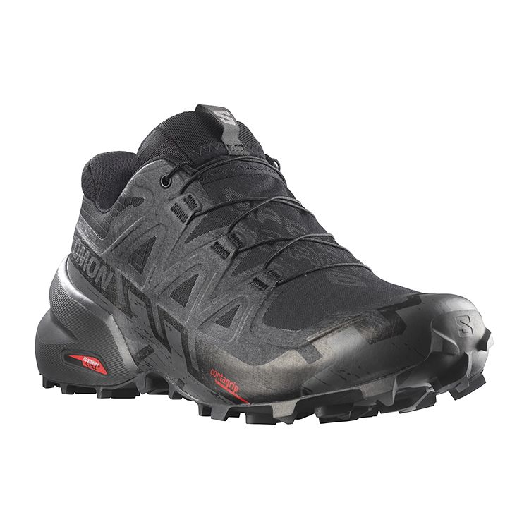 SALOMON Speedcross 6 Gtx Fabric Leather Low Outdoor Functional Shoes Men Shoes Black 417386