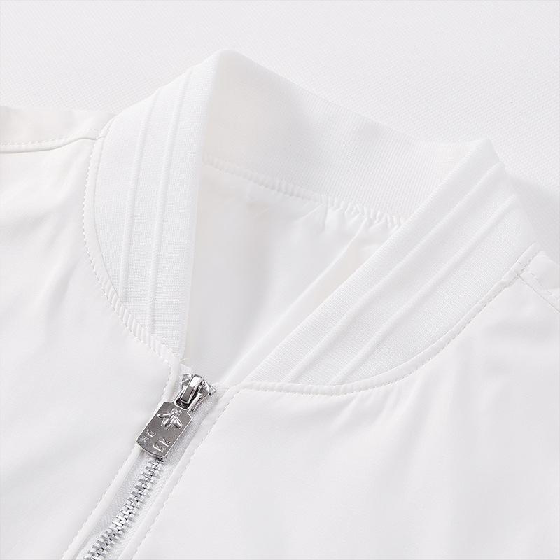 Jacket Men's Autumn and Winter High-end Casual Baseball Uniform Little Bee Embroidery Slim Fit Cotton Thickened Cold-resistant Warm Jacket
