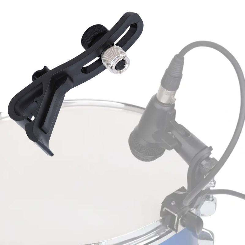 Microphone Drum Mount, Drum Mount Mic Clip Drum Microphone Clamp, Shockproof Drum Microphone Securing Clip Replacements