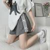 2025 Women's High Waist Striped Bow Shorts: Summer Casual Loose Fit, Wide Leg