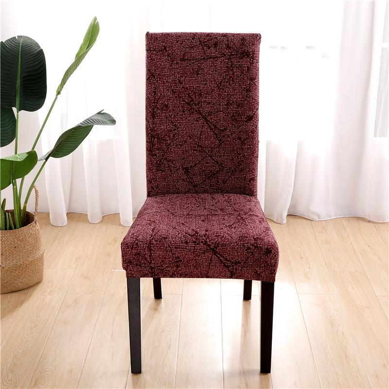 Spandex Printing Chair Cover Modern Removable Anti-Dirty Kitchen Seat Case Stretch Chair Slipcovers For Banquet Dining  Room