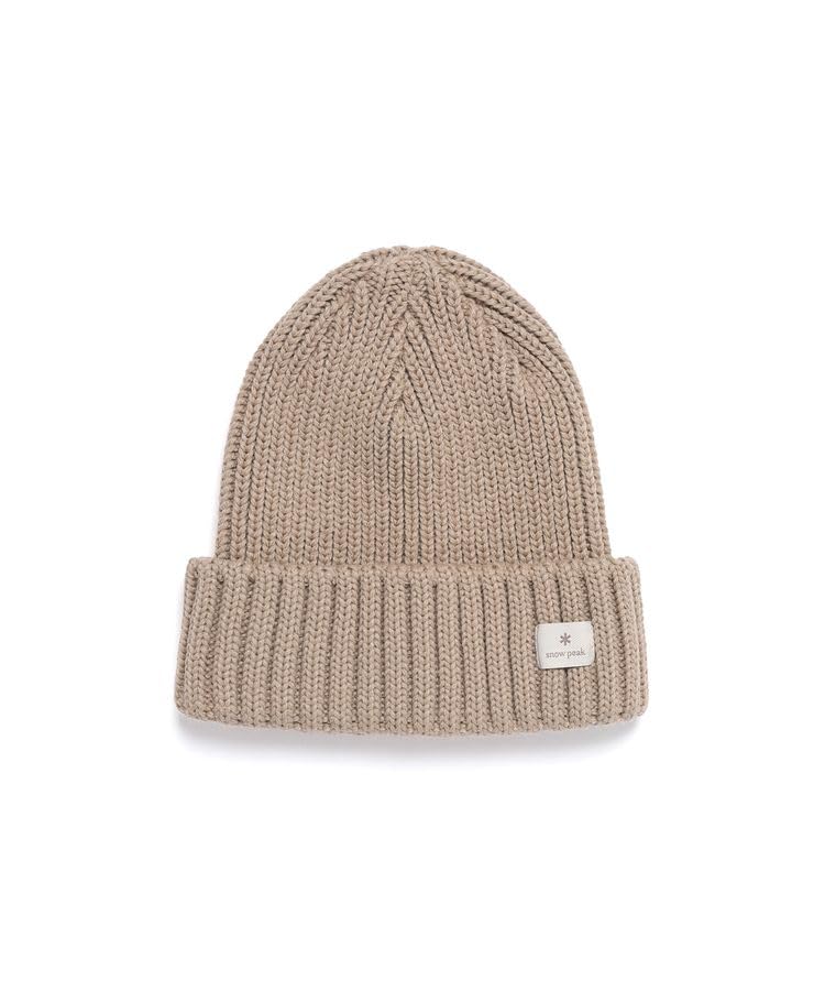 

Snow Peak Folded Beanie Knit and Beige One GS-S25WUFKC61, Headwear, Beanie, Cap, Hat, Men s Women s, бежевый