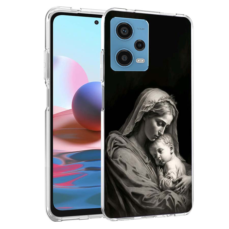 

The Virgin Mary and the Baby Phone Case For Redmi Note 13 12 14 15 Pro Plus 13R 11 11T 11E 11S 10 Pro 10S 9 9S Cover Cell Clear Redmi 14C
