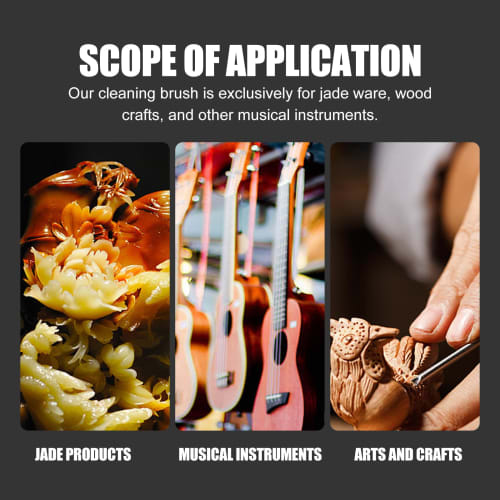 iplusmile Guitar, Violin, and String Instrument Dust Brush, Maintenance and Dust Removal Brush for Cleaning Stringed Instruments, Guitar and Bass Tune