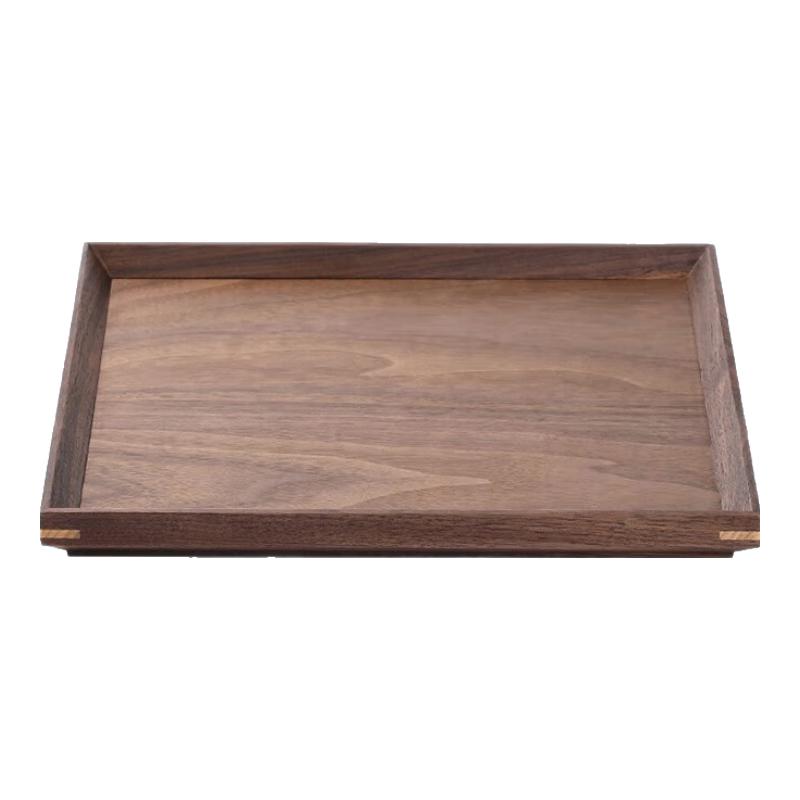 Black Walnut Wood Rectangular Serving Tray