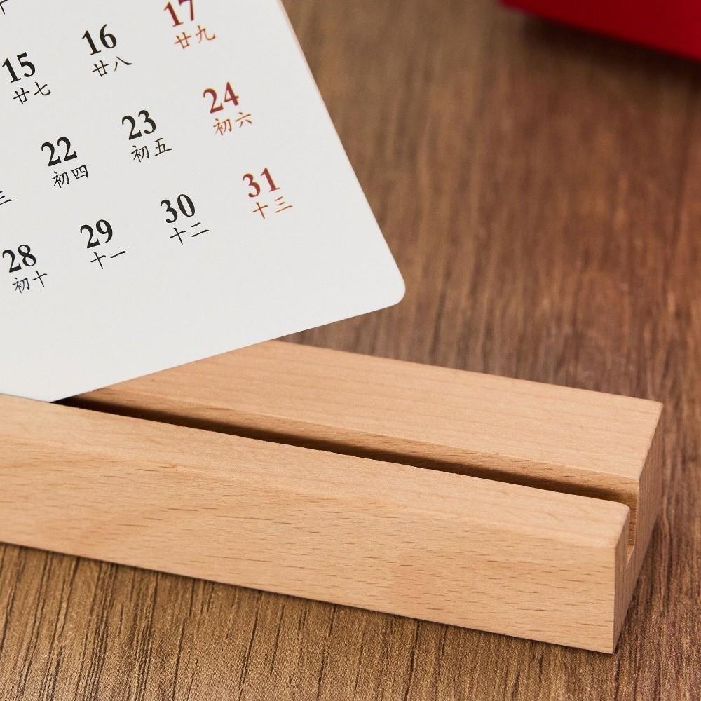 DIY 2026 Desktop Calendar Wooden Base Monthly Planner New Standing Calendar Table Desk Decor