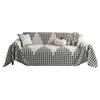 Light Luxury High-Grade Full Covered Sofa Cover Cloth Four Seasons Universal Chenille Sofa Cover Houndstooth Dustproof Sofa Cover Towel