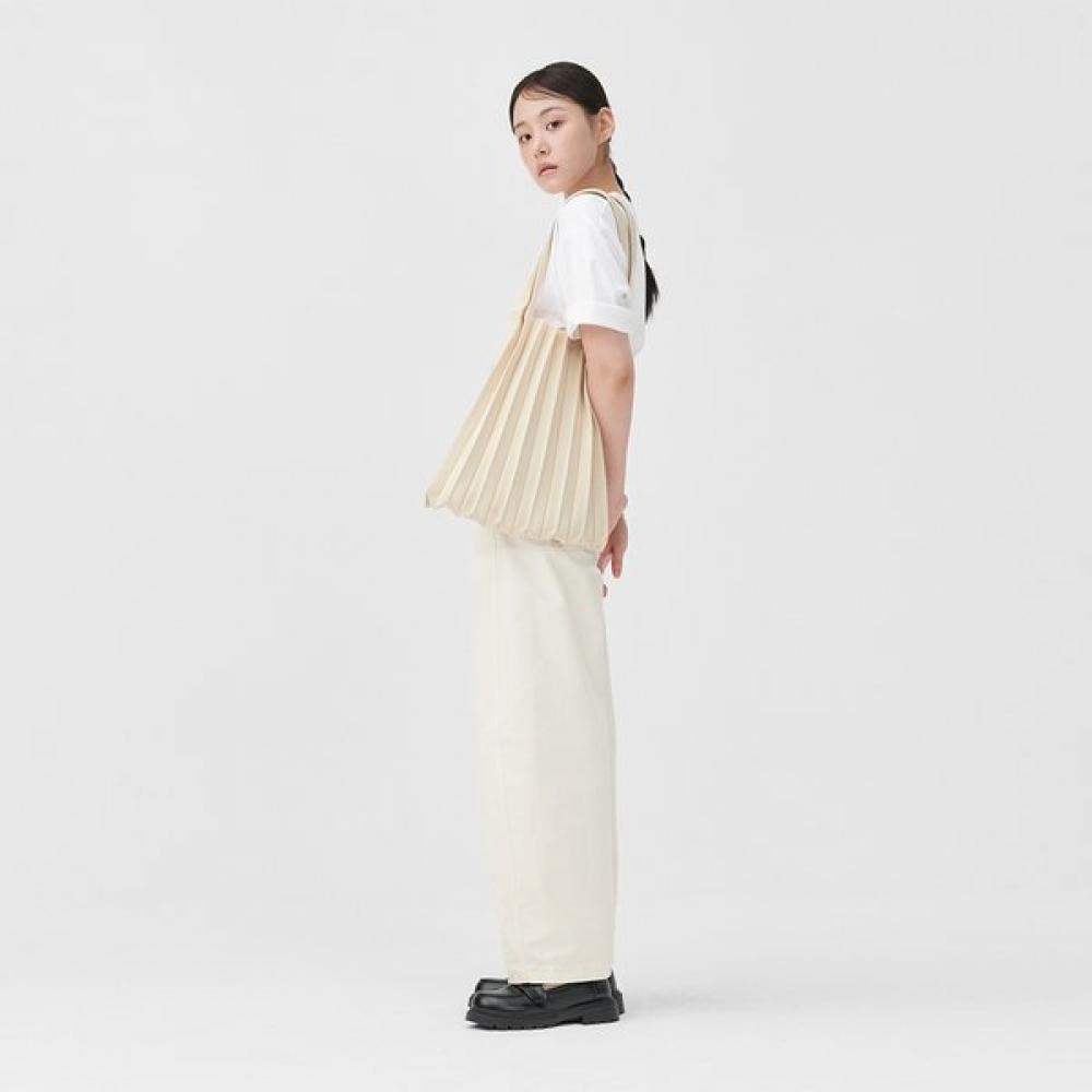 Pleatsmama Shoulder Bag Ivory New