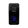12V 24V Headlight Rocker Switch HIGH LOW Beam Green / Blue Led ON OFF ON Car ATV Boat Carling ARB Type 3 Position Toggle Switch Switches4