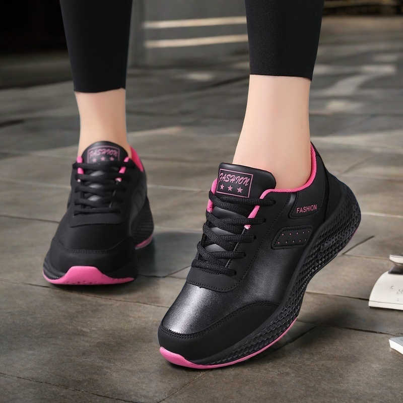 Natural Leather Big Sole Multicoloured Shoes For Women Casual Genuine Sneakers Size 36 Sport Tensi Sepatu Boti Lowest Price